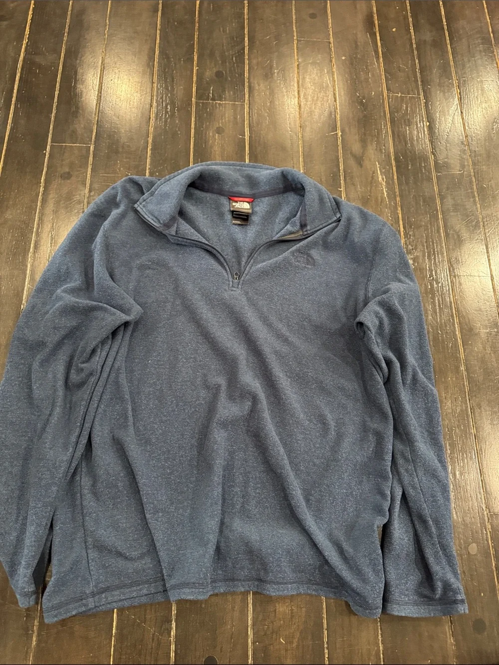 The North Face Men's Navy Half-Zip Fleece Pullover